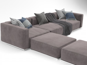 sofa shangai Modèle 3D