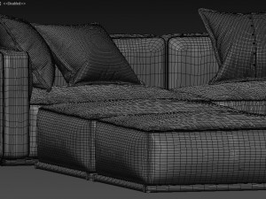 sofa shangai Modèle 3D