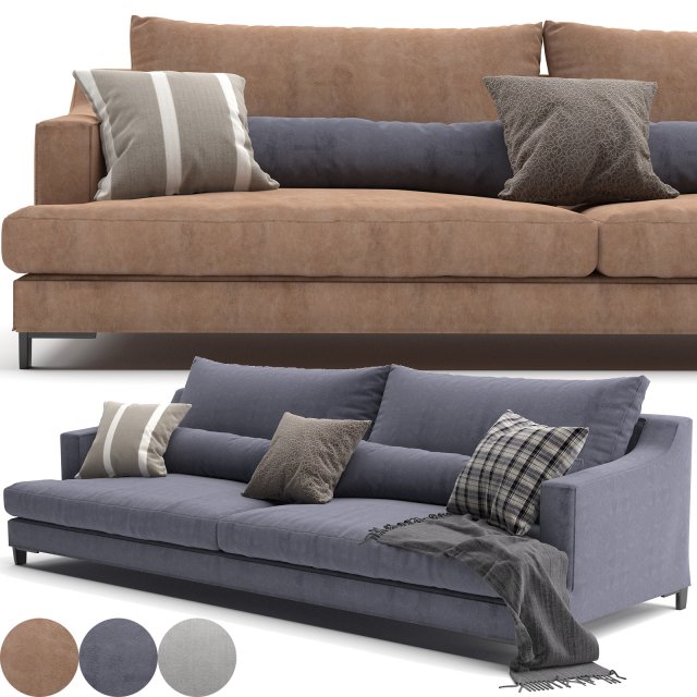 bellport sofa Modèle 3D .c4d .max .obj .3ds .fbx .stl .blend 