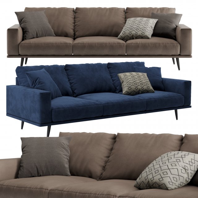 carlton boconcept Model 3D .c4d .max .obj .3ds .fbx .stl .blend