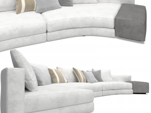 sofa daniels set 02 3D 모델