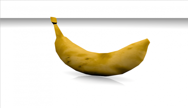 lowpoly banana 3D Model .c4d .max .obj .3ds .fbx .stl .blend 