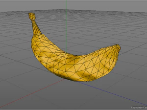 лоуполи банан 3D Модель