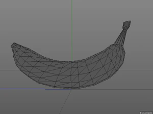 лоуполи банан 3D Модель