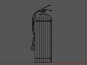 lowpoly fire extinguisher 3D मॉडल