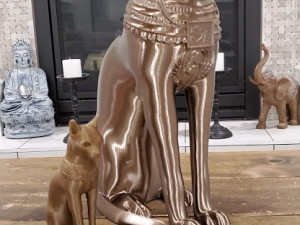 Egyptian ritual cat - Sekhmet Goddess - Bastet Goddess 3D print model 3Dプリントモデル