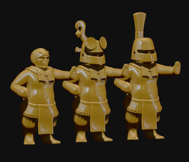 Mayan Warrior Statue 500AC - Guatemala 3D print model 3D Print Model .c4d .max .obj .3ds .fbx .stl .blend 