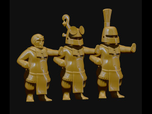 Mayan Warrior Statue 500AC - Guatemala 3D print model 3D Print Model