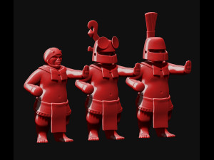 Mayan Warrior Statue 500AC - Guatemala 3D print model 3D Print Model