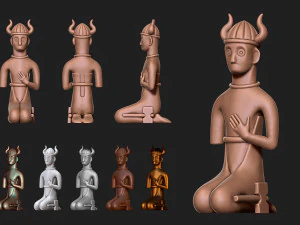 Tyr, filho de Hymir, modelo de impress&atilde;o 3D Modelo de Impressão 3D