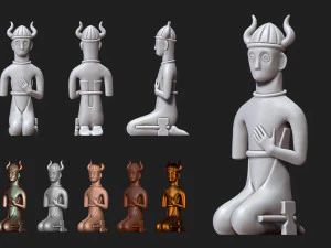 Tyr, filho de Hymir, modelo de impress&atilde;o 3D Modelo de Impressão 3D