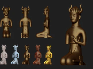 Tyr, filho de Hymir, modelo de impress&atilde;o 3D Modelo de Impressão 3D