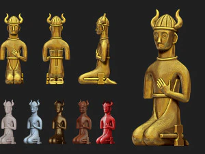 Tyr, filho de Hymir, modelo de impress&atilde;o 3D Modelo de Impressão 3D