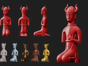 Tyr, filho de Hymir, modelo de impress&atilde;o 3D Modelo de Impressão 3D