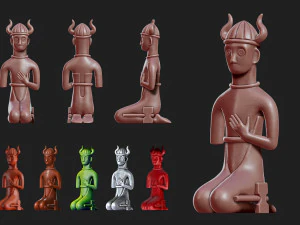 Tyr, filho de Hymir, modelo de impress&atilde;o 3D Modelo de Impressão 3D