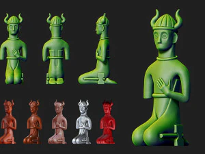 Tyr, filho de Hymir, modelo de impress&atilde;o 3D Modelo de Impressão 3D