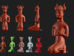 Tyr, filho de Hymir, modelo de impress&atilde;o 3D Modelo de Impressão 3D