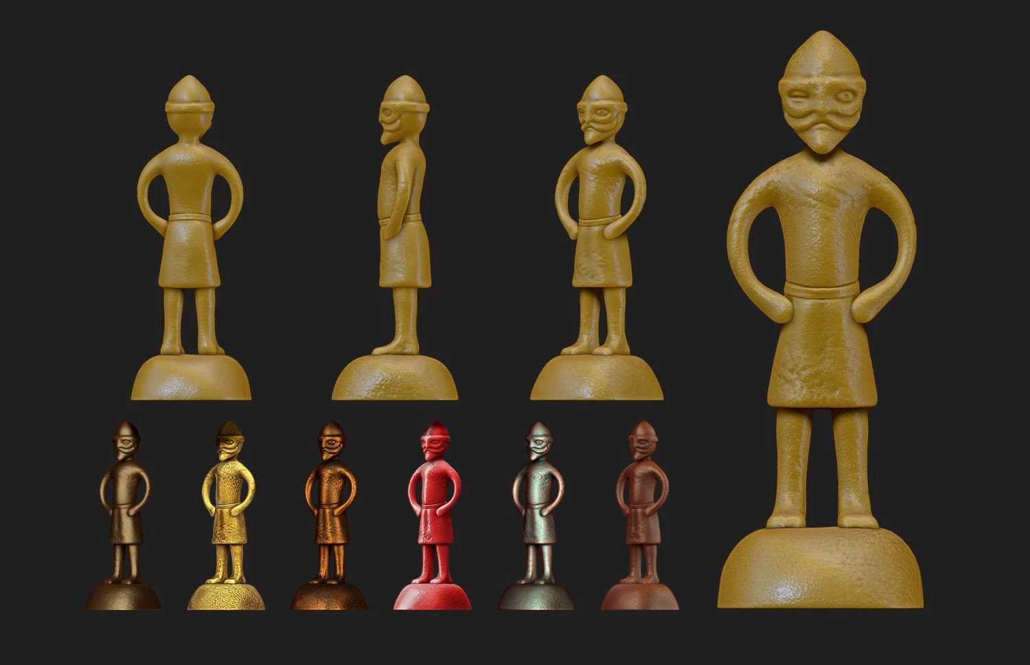 Odin Father of all statue - 7thCentury 3D print model 3D Print Model .c4d .max .obj .3ds .fbx .stl .blend 