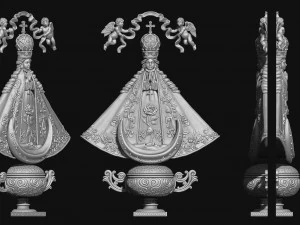 Virgem de San Juan de los Lagos Modelo de Impressão 3D
