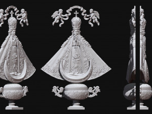 San Juan de los Lagos Virgin Model Cetak 3D