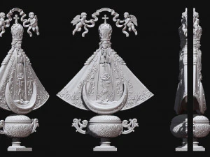Virgem de San Juan de los Lagos Modelo de Impressão 3D