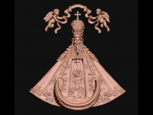 San Juan de los Lagos Virgin Model Cetak 3D