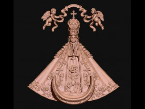 Virgem de San Juan de los Lagos Modelo de Impressão 3D