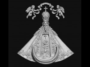 San Juan de los Lagos Virgin Model Cetak 3D