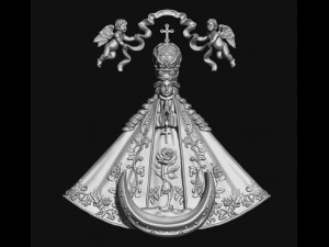 San Juan de los Lagos Virgin Model Cetak 3D
