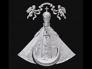 San Juan de los Lagos Virgin Model Cetak 3D