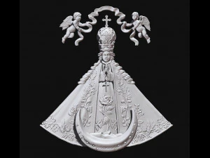 Virgem de San Juan de los Lagos Modelo de Impressão 3D