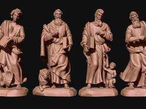 The Four Evangelist 3D Print Model