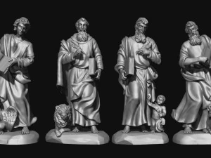 The Four Evangelist 3D Print Model
