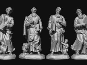 The Four Evangelist 3D Print Model