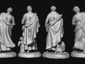 The Four Evangelist 3D Print Model