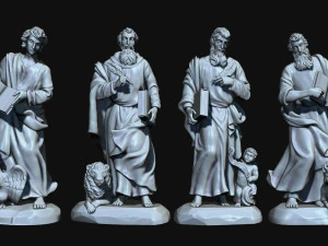 The Four Evangelist 3D Print Model