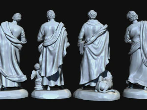 The Four Evangelist 3D Print Model