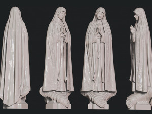 Virgin Fatima - Portugal - Jewerly - Masonry - Carpentry Modelo de Impressão 3D