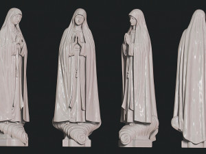 Virgin Fatima - Portugal - Jewerly - Masonry - Carpentry Modelo de Impressão 3D