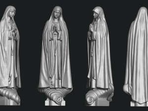 Virgin Fatima - Portugal - Jewerly - Masonry - Carpentry Modelo de Impressão 3D