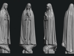 Virgin Fatima - Portugal - Jewerly - Masonry - Carpentry Modelo de Impressão 3D