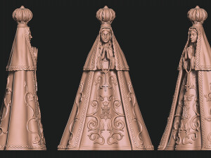 Our Lady of Valley - Virgen del Valle - CNC - 3D print model 3D 프린트 모델