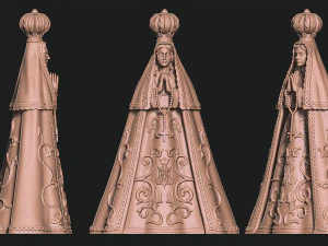 Богоматерь Долины - Вирхен дель Валле - ЧПУ - модель для 3D-печати 3D Принт Модель