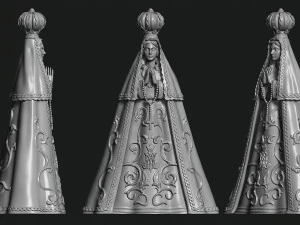 Our Lady of Valley - Virgen del Valle - CNC - 3D print model 3D Print Model