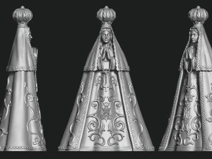 Our Lady of Valley - Virgen del Valle - CNC - 3D print model 3D Print Model
