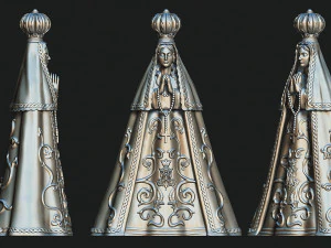 Our Lady of Valley - Virgen del Valle - CNC - 3D print model 3D Print Model