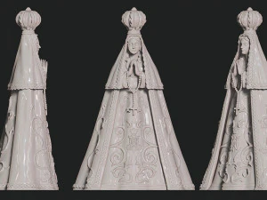 Our Lady of Valley - Virgen del Valle - CNC - 3D print model 3D Print Model