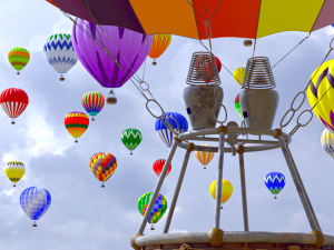hot air balloon model 3Dモデル