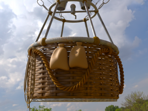 hot air balloon model 3Dモデル