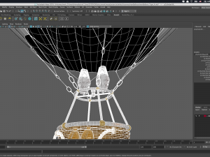 hot air balloon model 3Dモデル